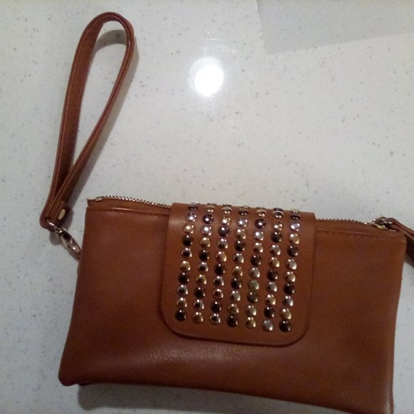 GUC Leather Studded Wristlet - Picture 2 of 16